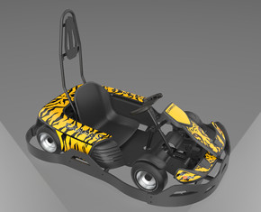 750w Erwachsener Mini Go Kart, elektrischer Gokart Pedal Karting für Kinder